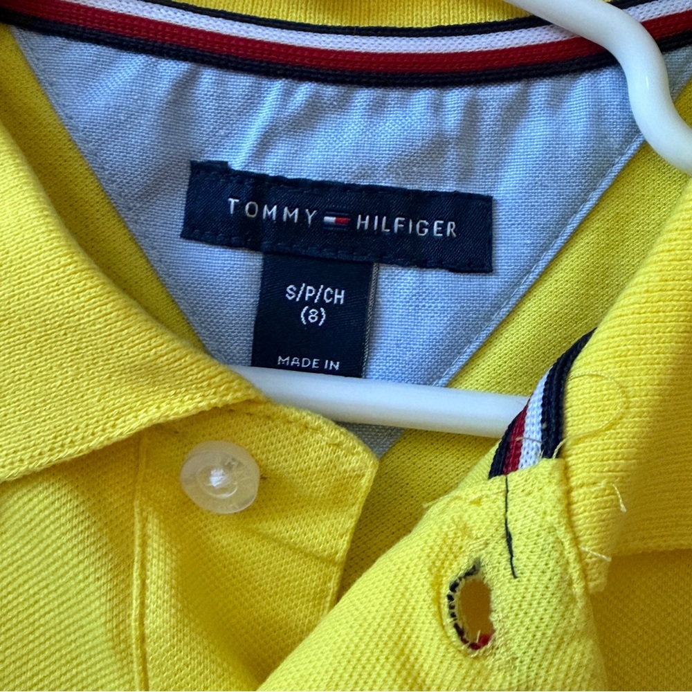 Tommy Hilfiger Kids Yellow Polo Shirt NWT! - Picture 4 of 6